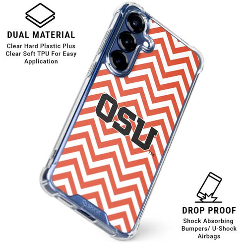 Oregon State University Chevron Galaxy S25 Clear Case